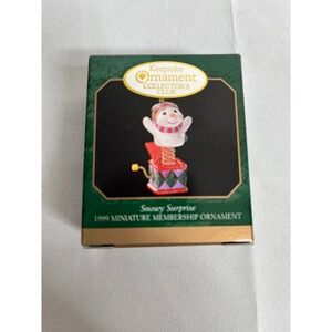 Hallmark Keepsake Ornament 1999 Miniature Membership Snowy‎ Jack in Box Snowman
